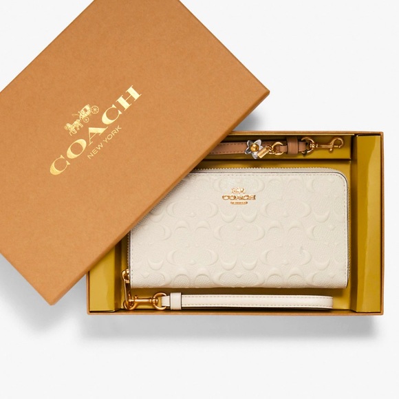 Coach | Bags | Bnwt Coach Boxed Long Zip Around Wallet In Signature